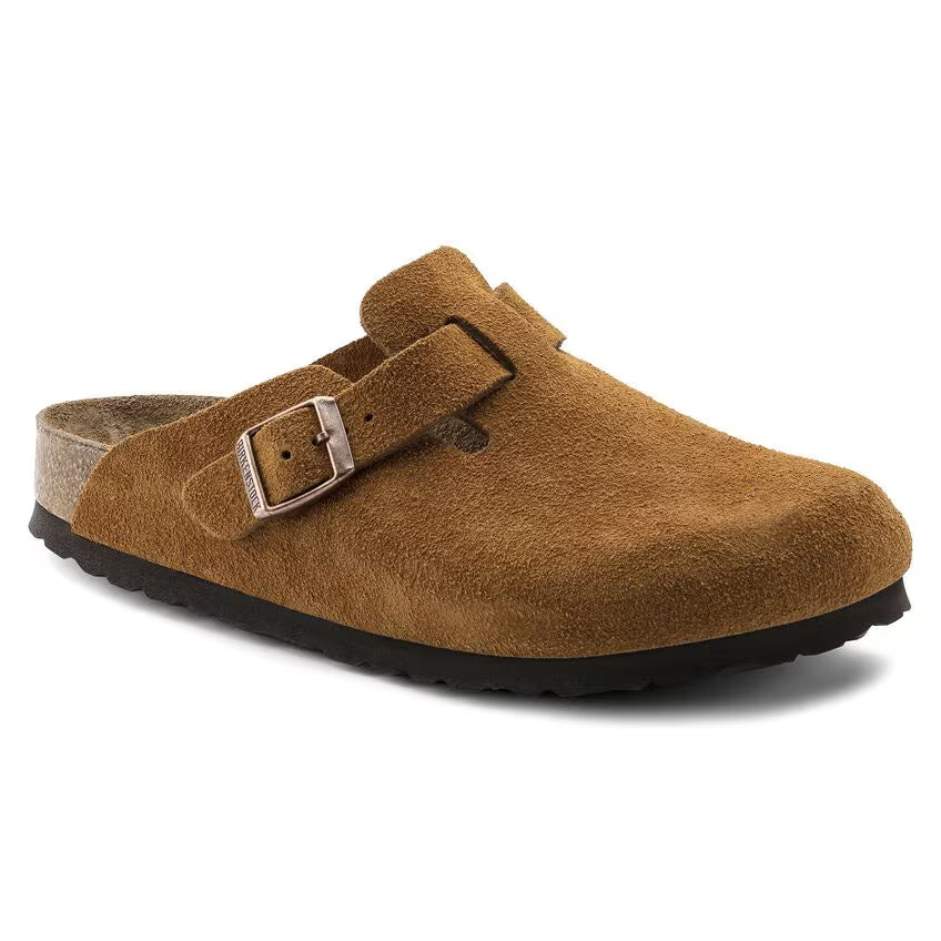 Boston Weichbettung - Veloursleder - Taupe