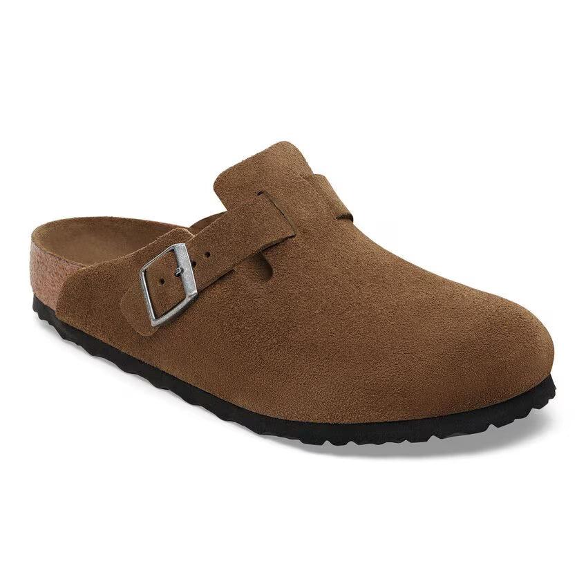 Boston Weichbettung - Veloursleder - Taupe
