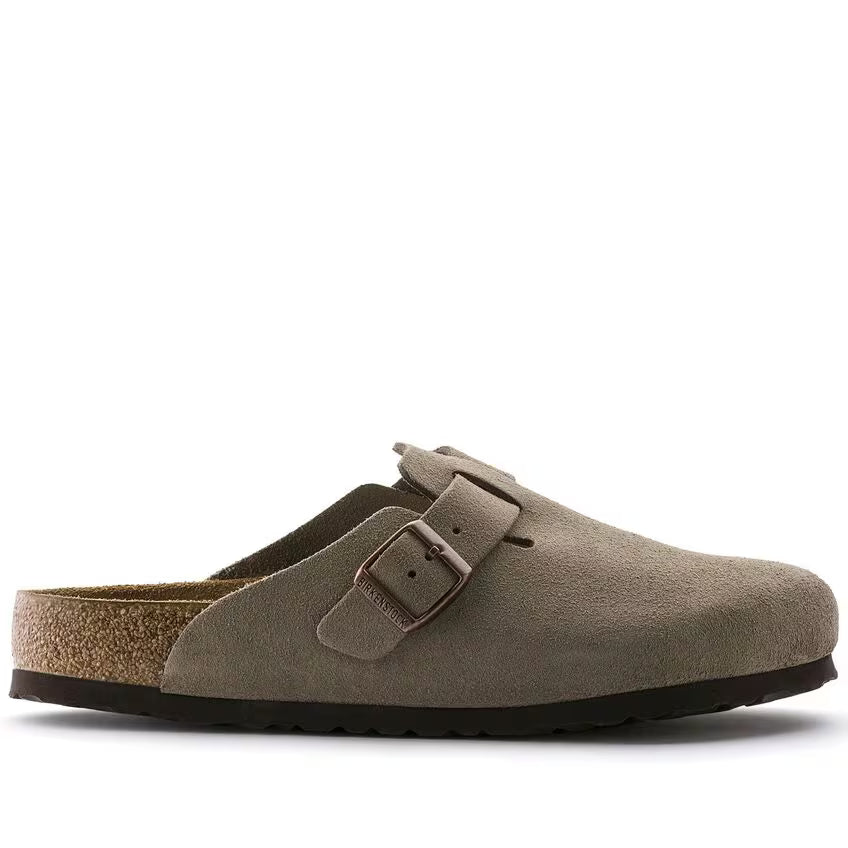 Boston Weichbettung - Veloursleder - Taupe
