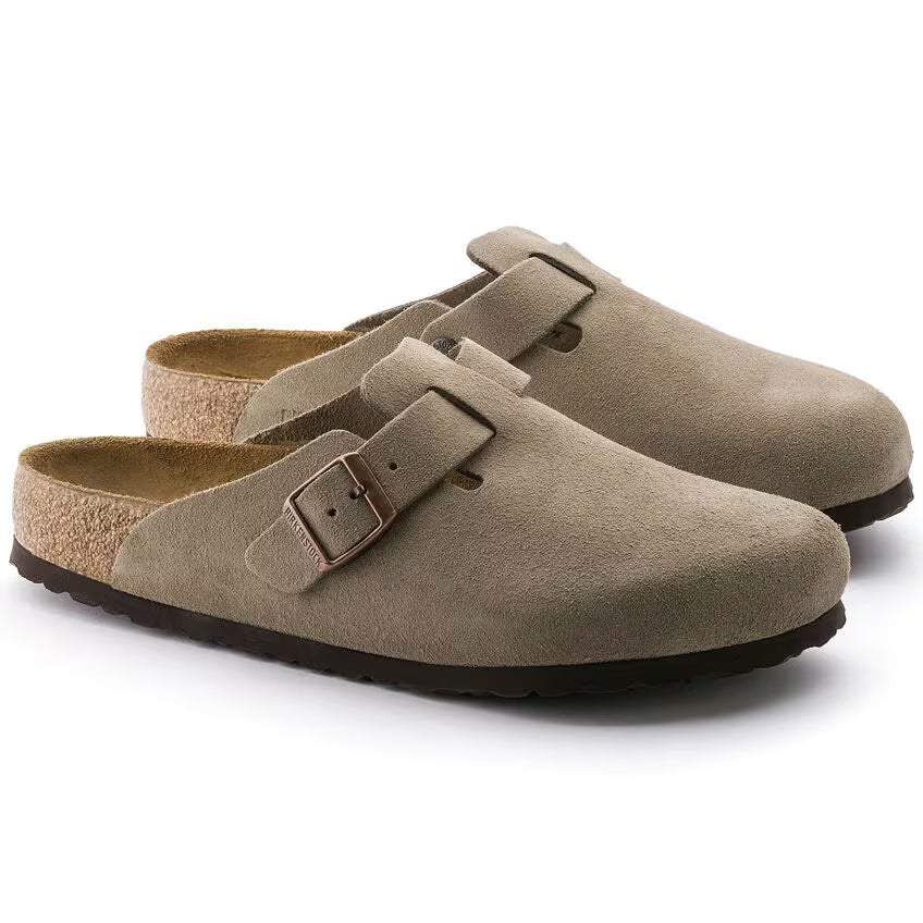 Boston Weichbettung - Veloursleder - Taupe
