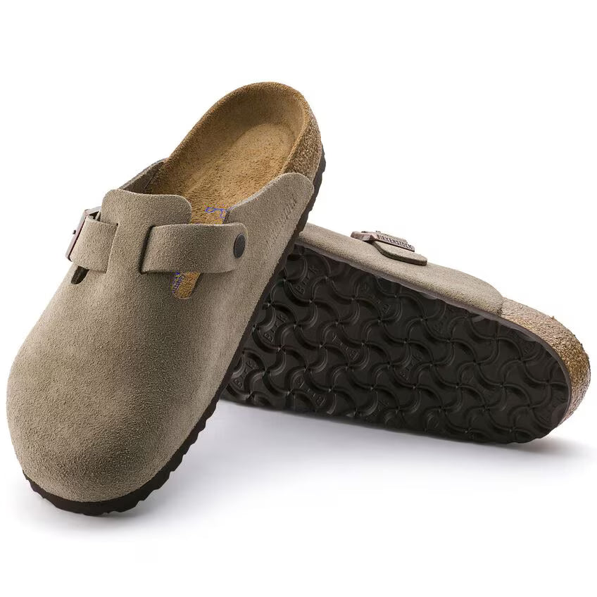 Boston Weichbettung - Veloursleder - Taupe