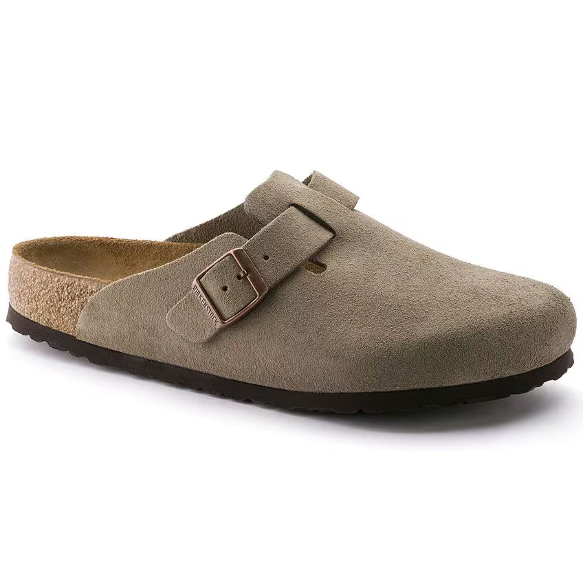 Boston Weichbettung - Veloursleder - Taupe