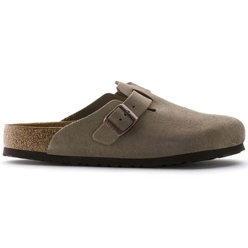 Boston Weichbettung - Veloursleder - Taupe