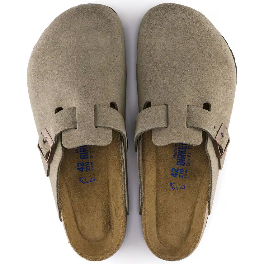 Boston Weichbettung - Veloursleder - Taupe